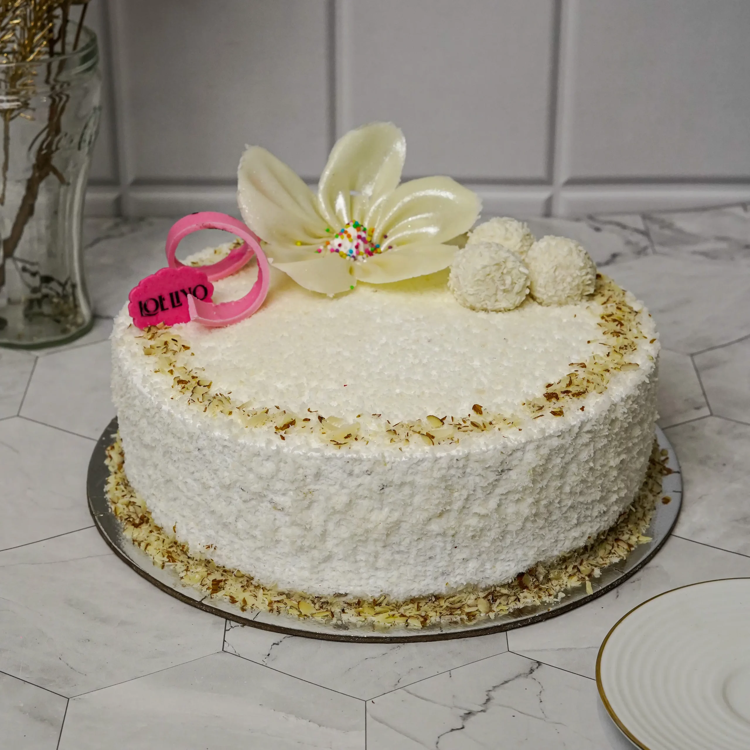 White Chocolate Coconut Raffaello Layer Cake – Butter Baking